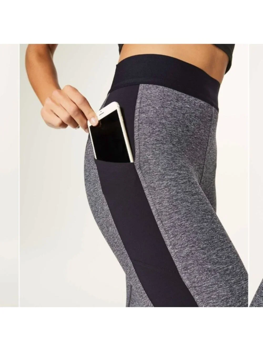 Lululemon Box It Out Tight Heathered Black / Black